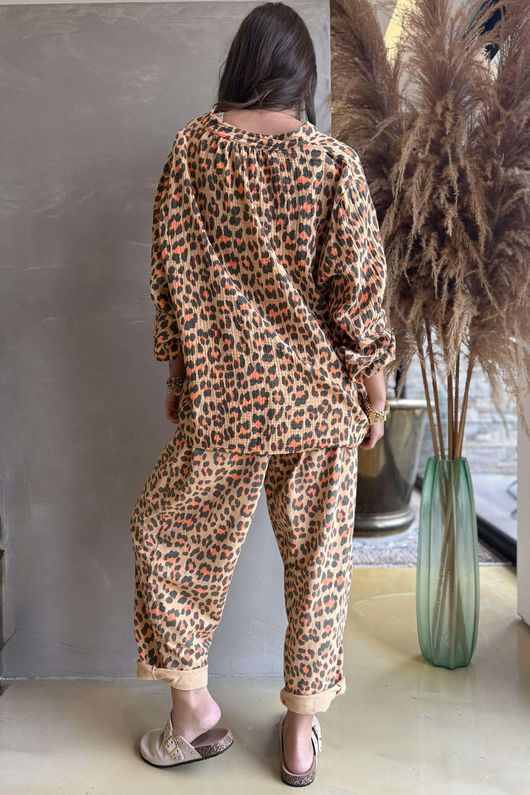 Zanzibar Bubble Cotton Hugh Shirt Tuscan Sun & Mud